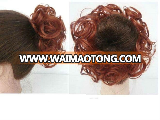 2012 hot selling synthetic hair chignon pieces